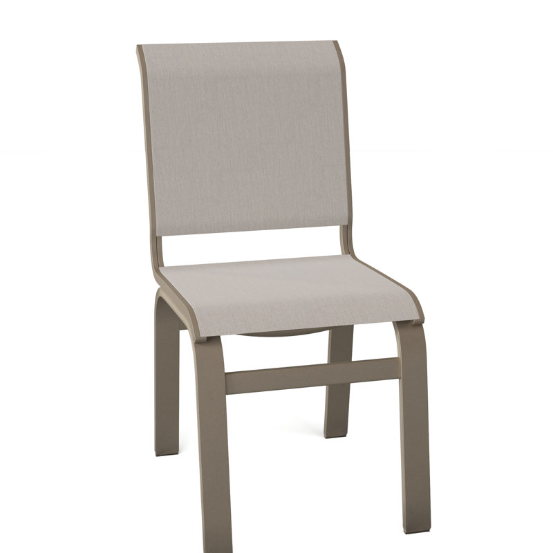 Chaise d'appoint de salle à manger Hiraku, Blanc texturé, Huître Augustine