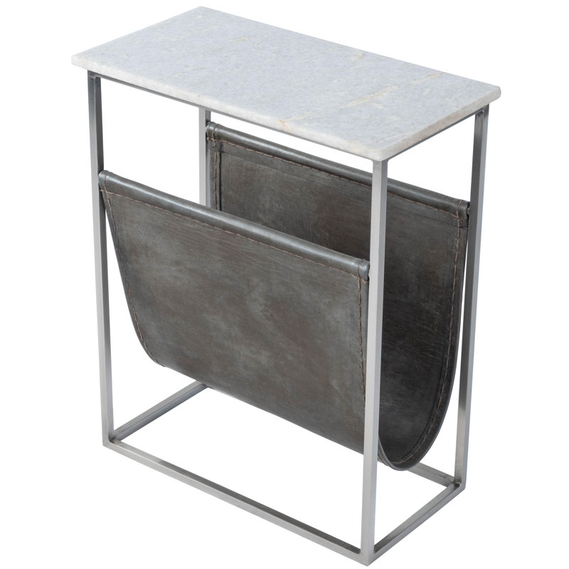Porte-revues Tildra, Blanc / gris