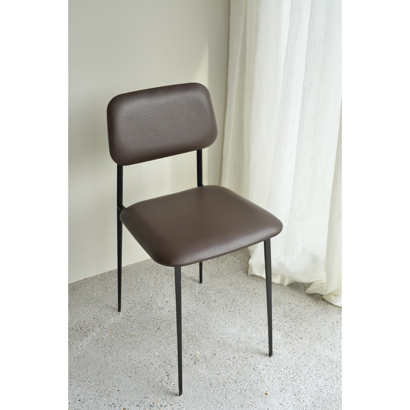 DC Leather Dining Chair, Olive Green