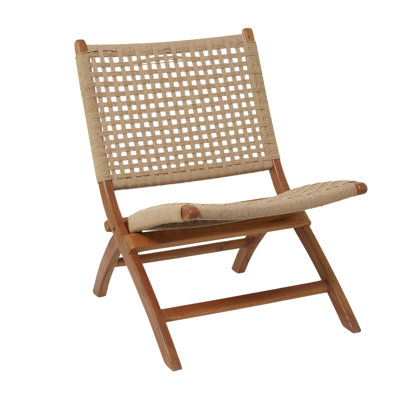 Wood Handmade Woven Accent Chair
