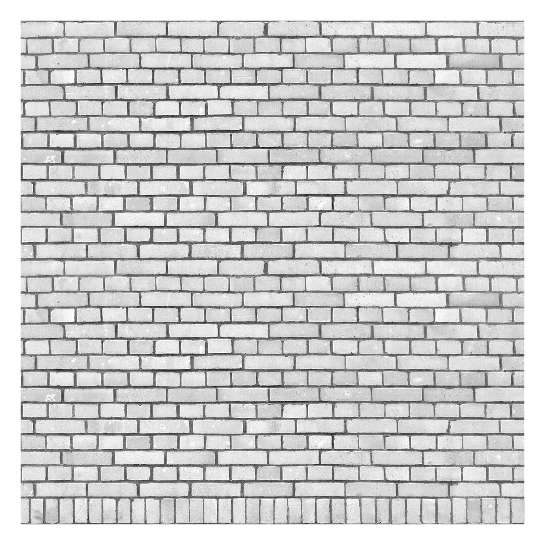 Strukturierte Tapete White London Brick 1,92 m x 192 cm