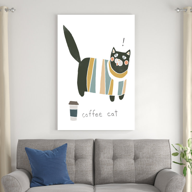 Coffee Cats III, H 48 po x l 32 po