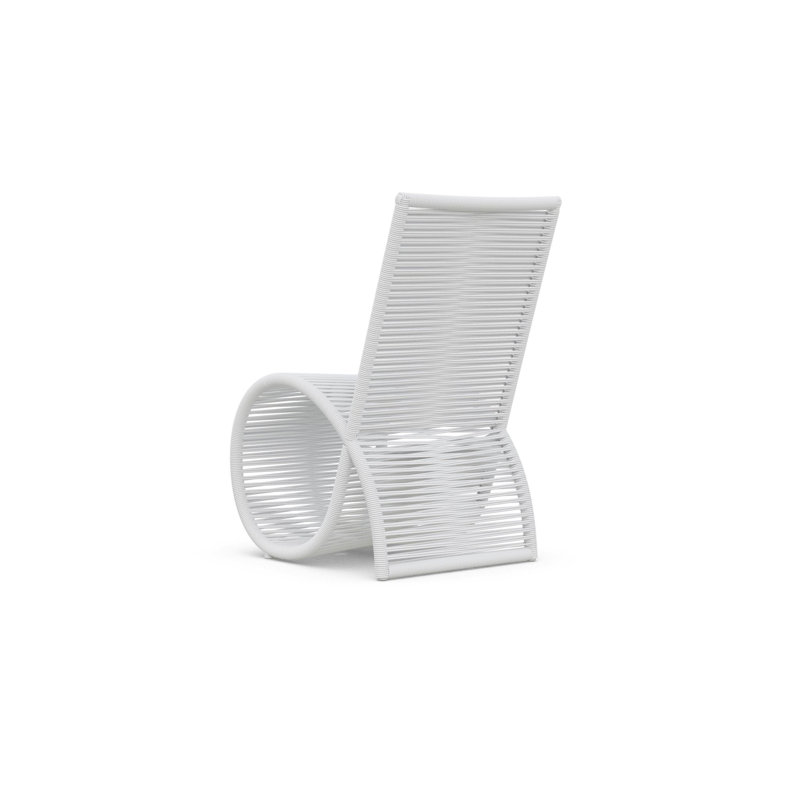 Wave Dining Chair, Matte White/White Mist