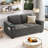 Traub 70'' Upholstered Chenille Loveseat Sofa With Storage Pockets Couches And USB Charging Port-961129366