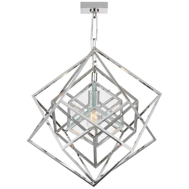 Kelly Wearstler Cubist Small Chandelier, Polished Nickel