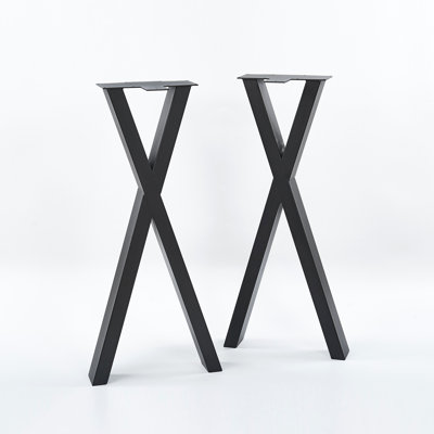Pied de table robuste en X