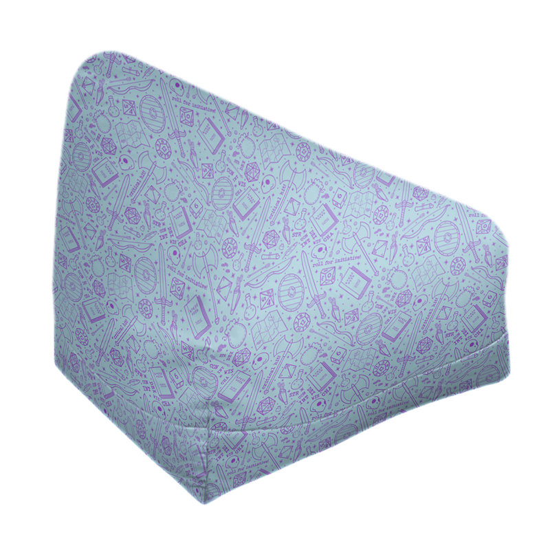 Sac de pois Leffel, Pas de bourre, Bleu / mauve, H 120 po x L 2 po x P 60 po