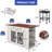 47" Large Portable Kitchen Island Dining Bar Kitchen Table with Drop Leaf and 2 Stools-1216890801