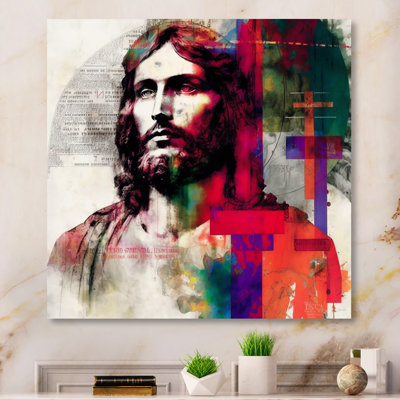 Pop Art Jesus Portrait I - reproduction sur toile