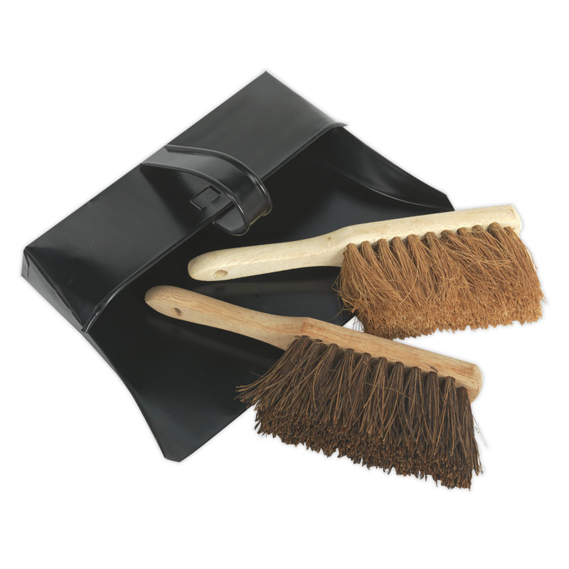 Melaina Metal Dustpan and Brushes