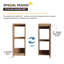 Meuble-lavabo mural simple 30 po avec plateau en résine, meuble-lavabo flottant avec 2 portes et armoire latérale