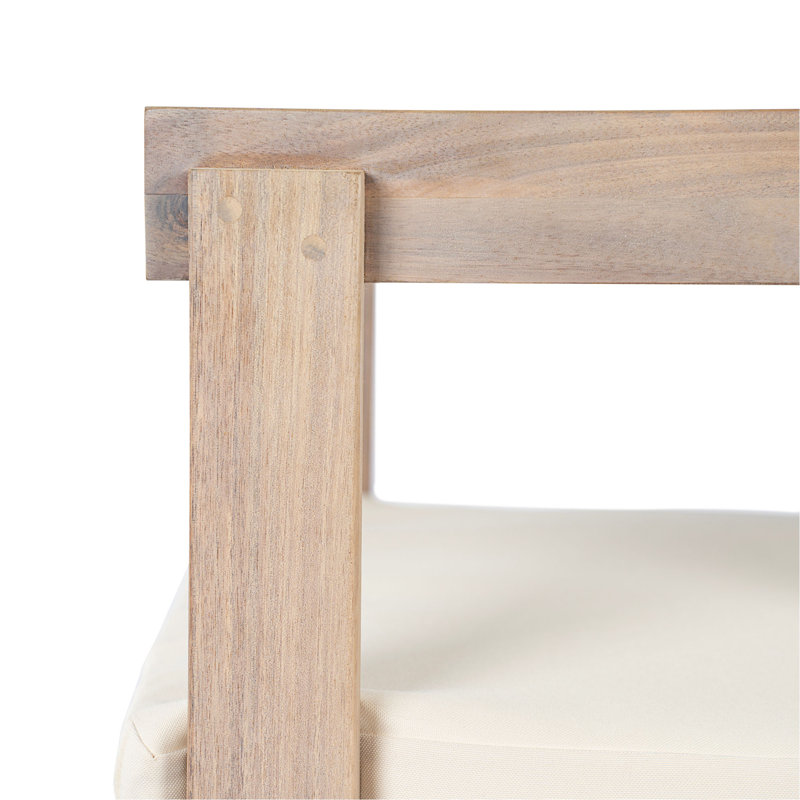 Ensemble de 2 chaises de salle à manger en bois, fauteuils avec coussins, chaise d'appoint en tonneau, ensemble de chaises d'appoint de cuisine pour balcon, cour arrière, jardin