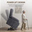 Fauteuil inclinable électrique surdimensionné avec massage chauffant et poche latérale-1781818812