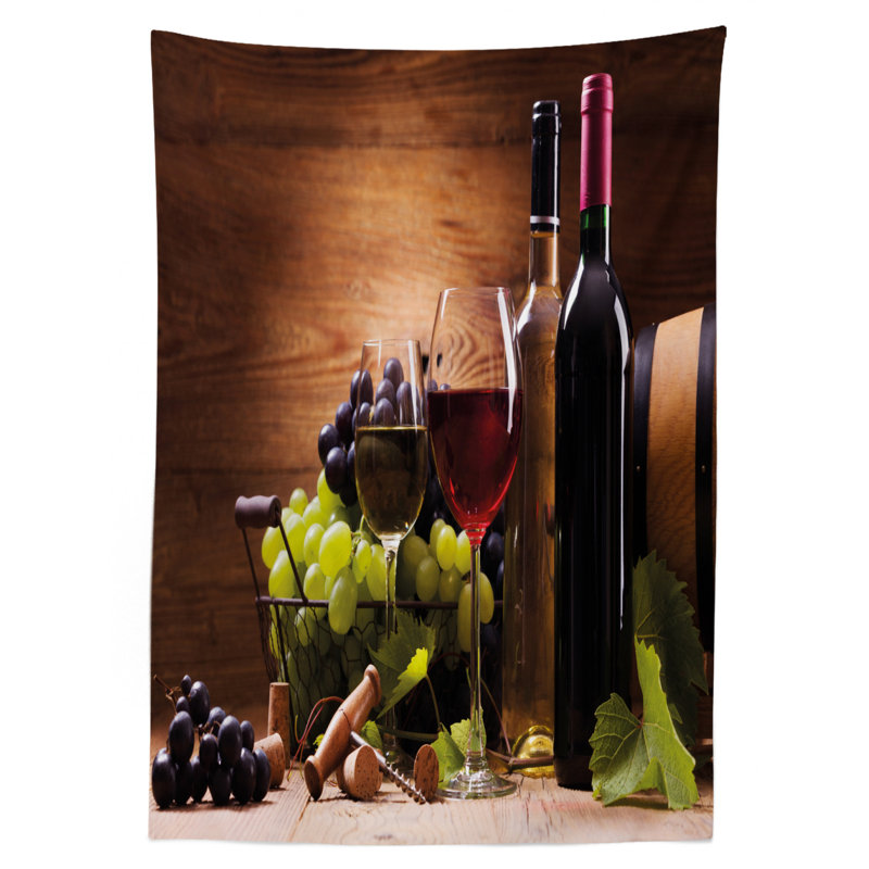 Wine Tablecloth, 90" x 60"
