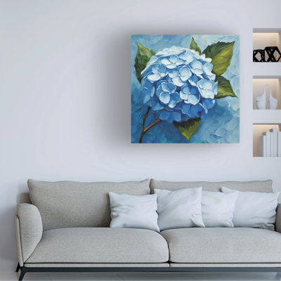 Bolog Tina Lavoie Blue Hydrangea Impasto Canvas Art