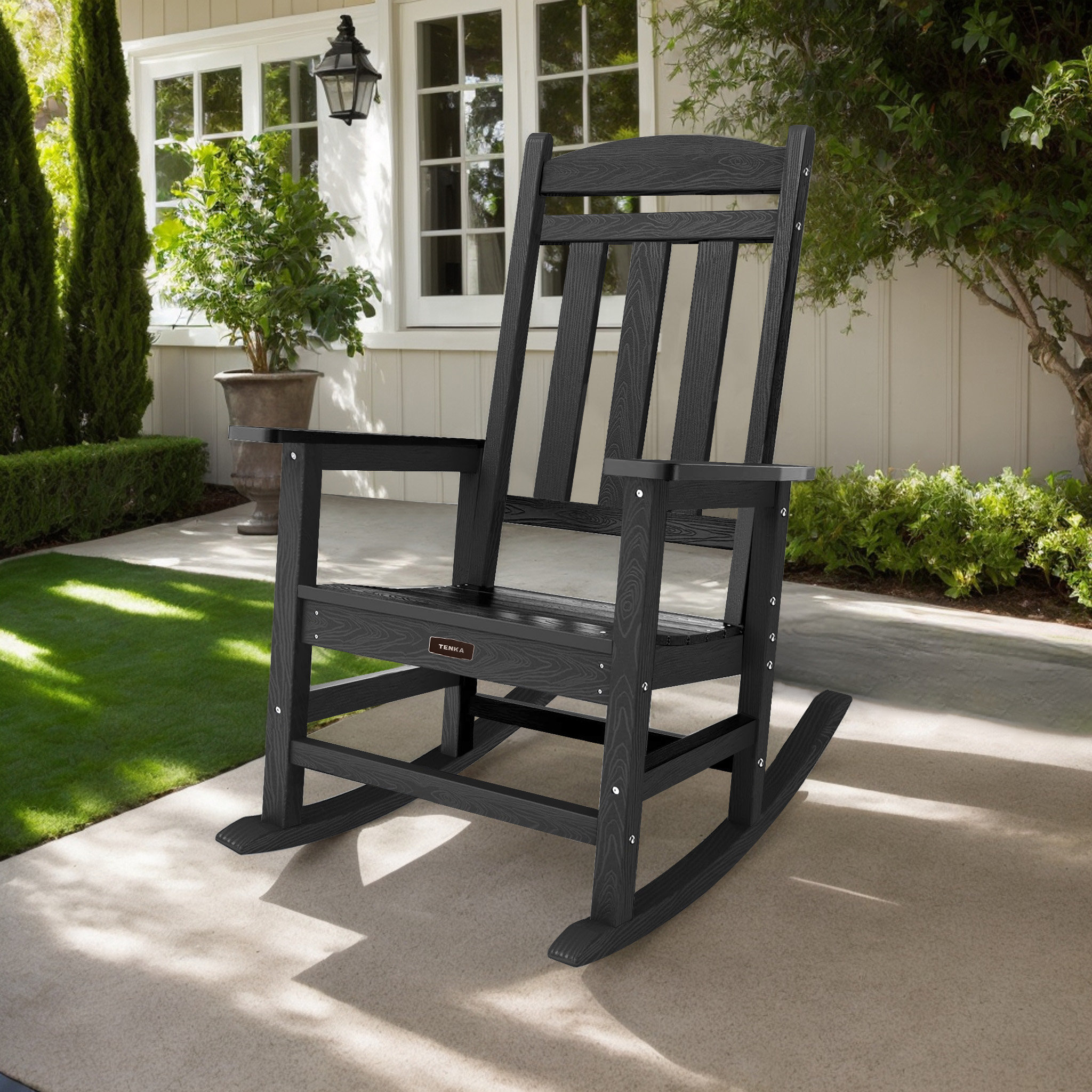 Lark Manor™ 1 Pack HDPE Patio Outdoor Rocking Chair All Weather ...