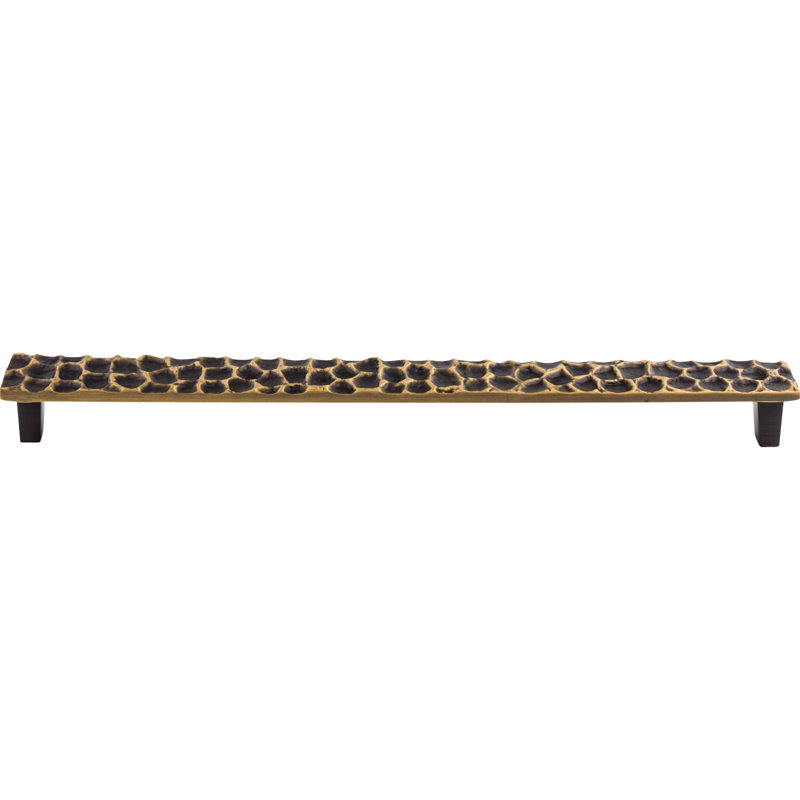Cobblestone Bar Pull, Brass Antique, 12 9/16" Center to Center