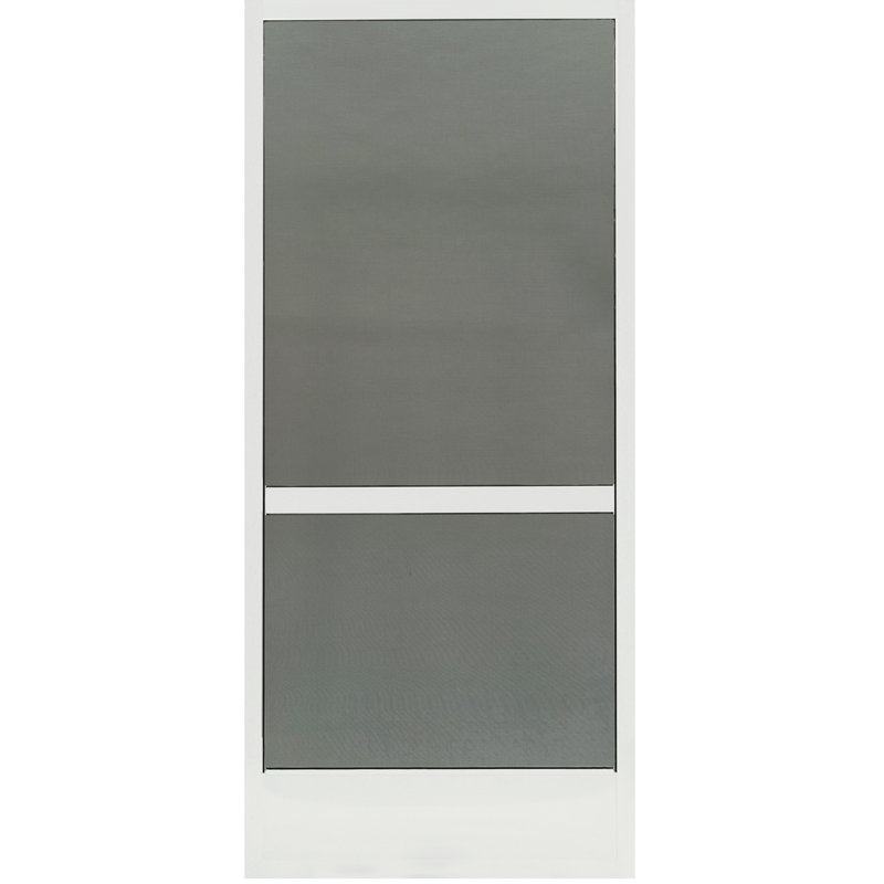 Porte moustiquaire en aluminium, Blanc, 30 po x 80 po