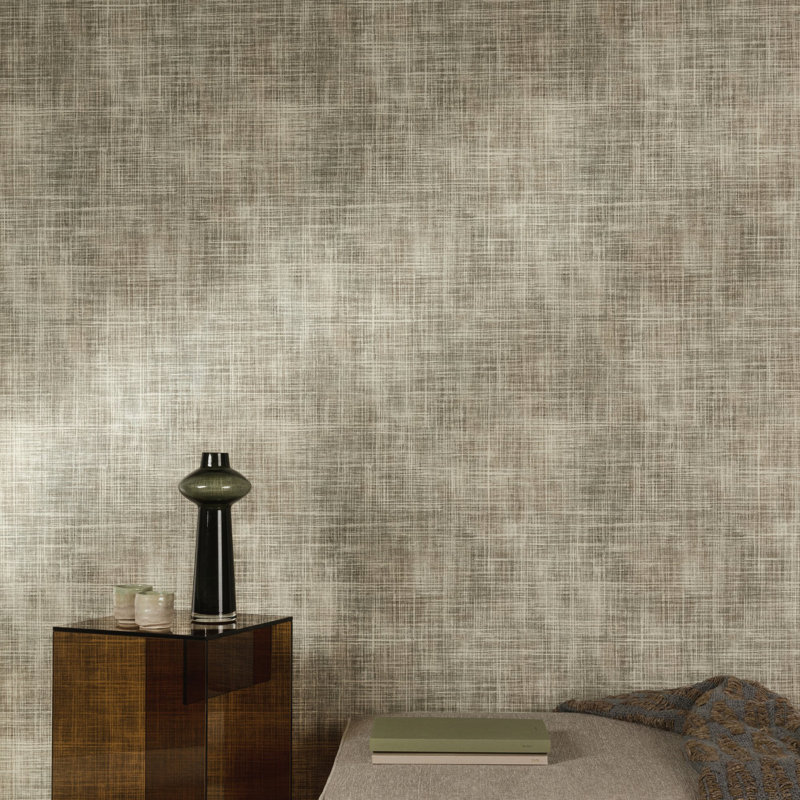 Structured Walls Collection Brushed Texture Wallpaper Roll, Blue