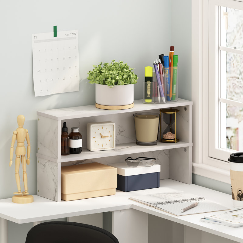 Bagdat Wood Kitchen Counter Stackable Organizer Shelf, 6.14" H x 23.62" W x 5.75" D