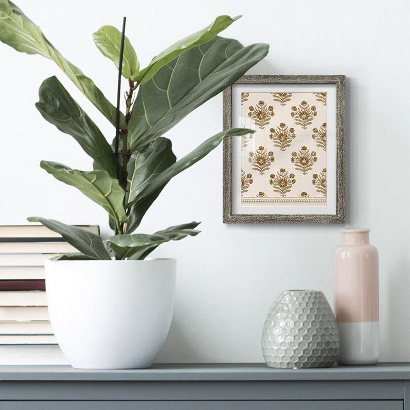 BlockPrint Blooms, Vieilli, H 28,5 po x l 20,5 po