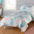 Cates Reversible Blue/Grey/Pink Geometric Fabric Comforter Set-130042166