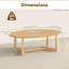 Table basse ovale en bois 46 po Hommoo