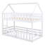 Lit superposé House avec clôture et porte-846604088