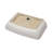 24" L x 15" W Bathroom Vessel Sink White Ceramic Bathroom Sink Rectangular Above Counter Bathroom Vanity Sink