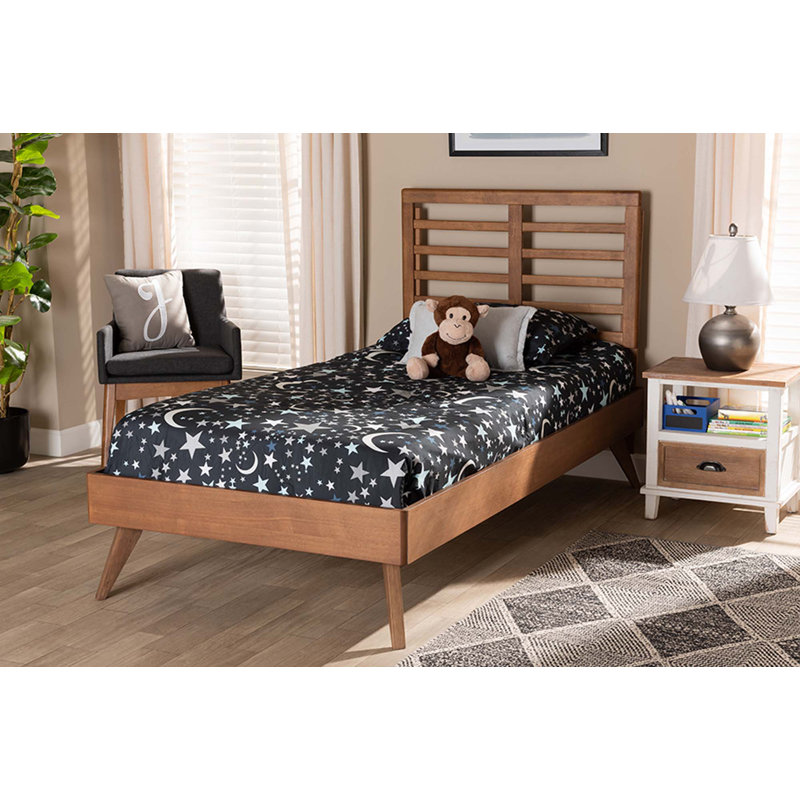Armīns Slat Headboard Design Bed