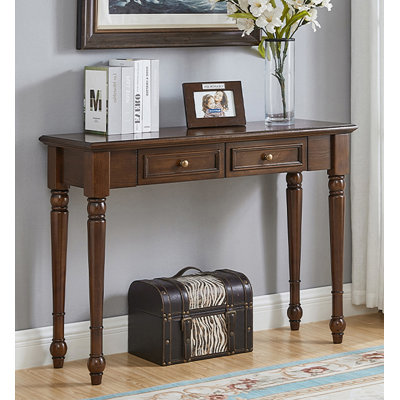 Console rectangulaire en bois massif