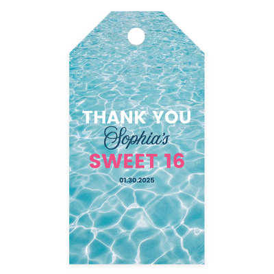 Étiquettes de cadeau personnalisables personnalisables Sweet 16