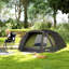 Tente de camping imperméable avec 2 pièces, tente pour 2 à 4 personnes