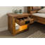 RAILWAY LUX 50cm W Solid Wood Bedside Table