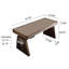 Bureau à hauteur réglable moderne et luxueux brun électrique | Bureau d'ordinateur de qualité supérieure enveloppé de cuir de qualité supérieure pour bureau personnel-501057696