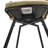 28" Woven Bar Stool Set Of 2, Barstools No Adjustable Kitchen Island Chairs,360 Swivel Bar Stools Upholstered Counter Stool Arm Chairs With Back Footrest-1827339056