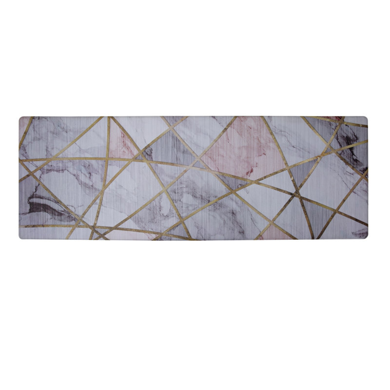 Geometric Water Resistant Anti-Fatigue Non-Skid Kitchen Mat