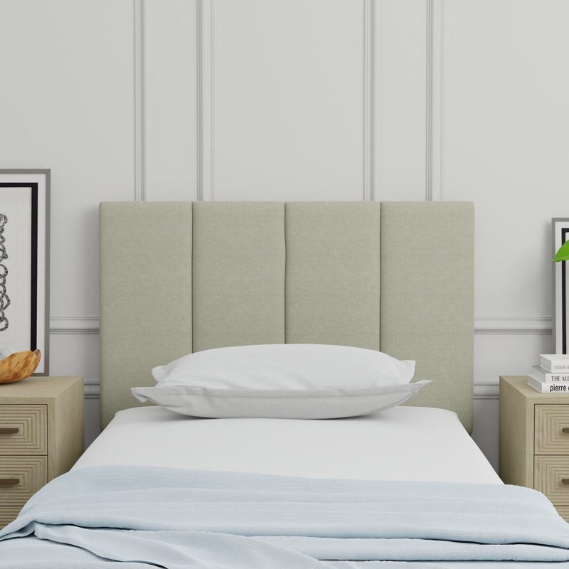 Tête de lit tapissier Avag, Simple, Beige
