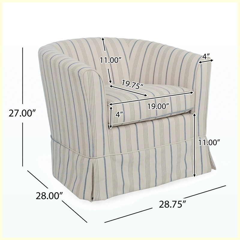 Chaise d'appoint moderne pivotante à 360 ° pour salon, chambre à coucher, bureau à domicile, ajustement universel