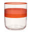 Verres à boire deux tons avec bordure et rayures colorées