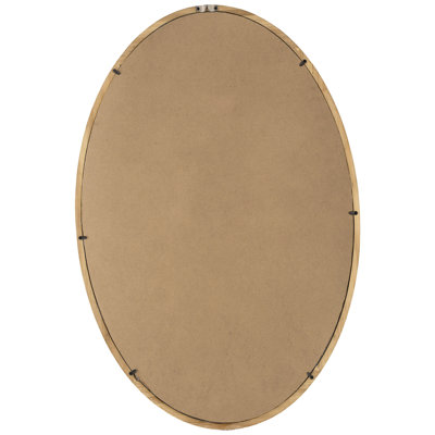 24" X 36" Wood Frame Oval Mirror - Transform Your Entryway Bathroom Add A Touch Of Class