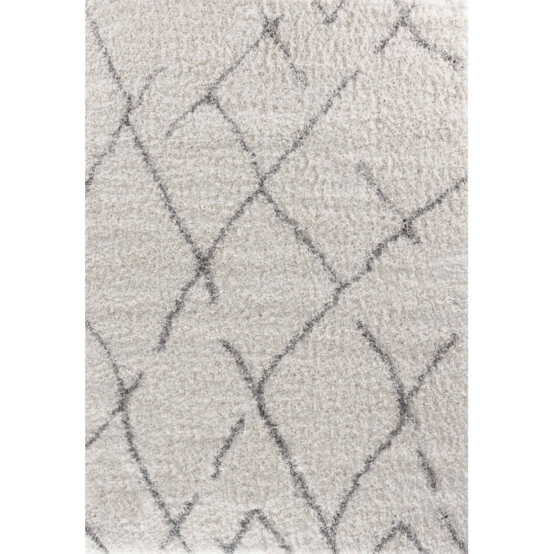Tehama Geometric Shag Area Rug, Rectangle 200 x 290cm