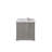 Boston 36 In. W X 22 In. D Right Offset Sink Bathroom Vanity In Elephant Skin Gray With 2 In. Carrara Marble