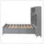 Lit double en bois avec armoire et tablette tout-en-un