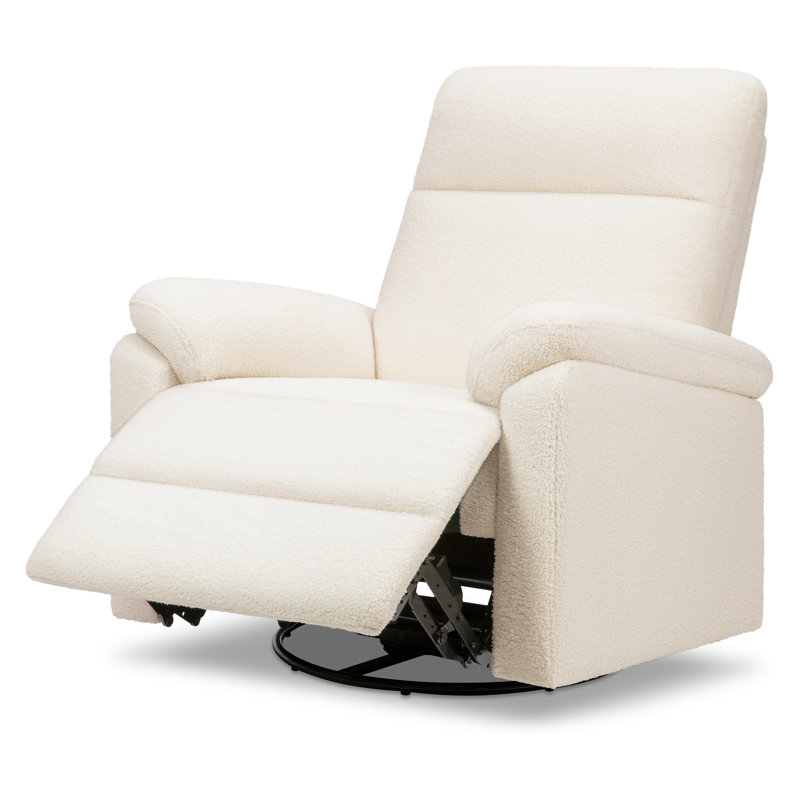Suzy Recliner And Swivel Glider, Cozy Cream Boucle