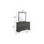 Miroir Blaze de style moderne en bois blanc (seulement miroir)-1100685063