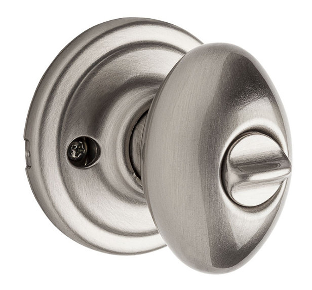 Laurel Keyed Door Knob with SmartKey®, Satin Nickel