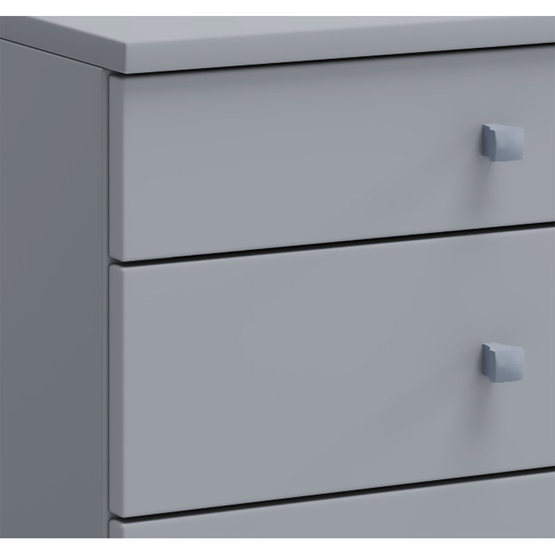 Rayiona 42cm Wide File Cabinet, Grey/Brown/Blue, 75cm H x 42cm W x 57cm D