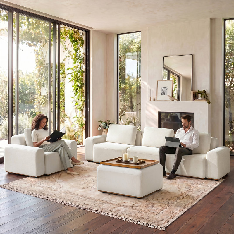 Lavallette Sofia Sectional Sofa, Beige