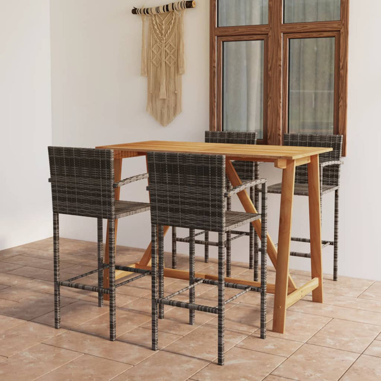 Ensemble de table de bar et tabourets